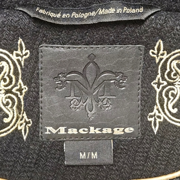 MACKAGE WOOL BLEND HIGH NECK BELTED BUTTON UP COAT - Picture 12 of 14